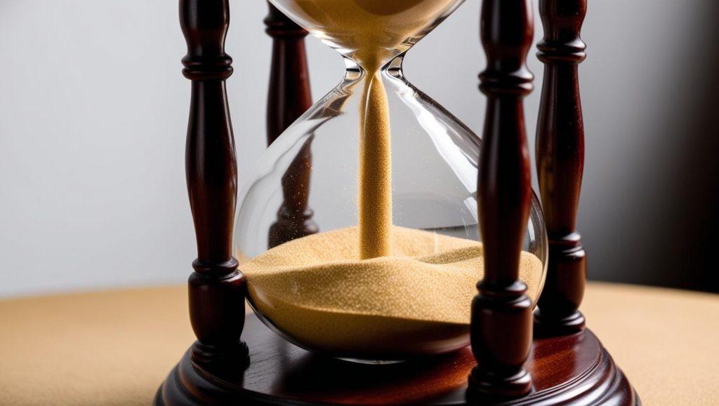 Idoneità di mansione: scadenza - Clessidra con sabbia