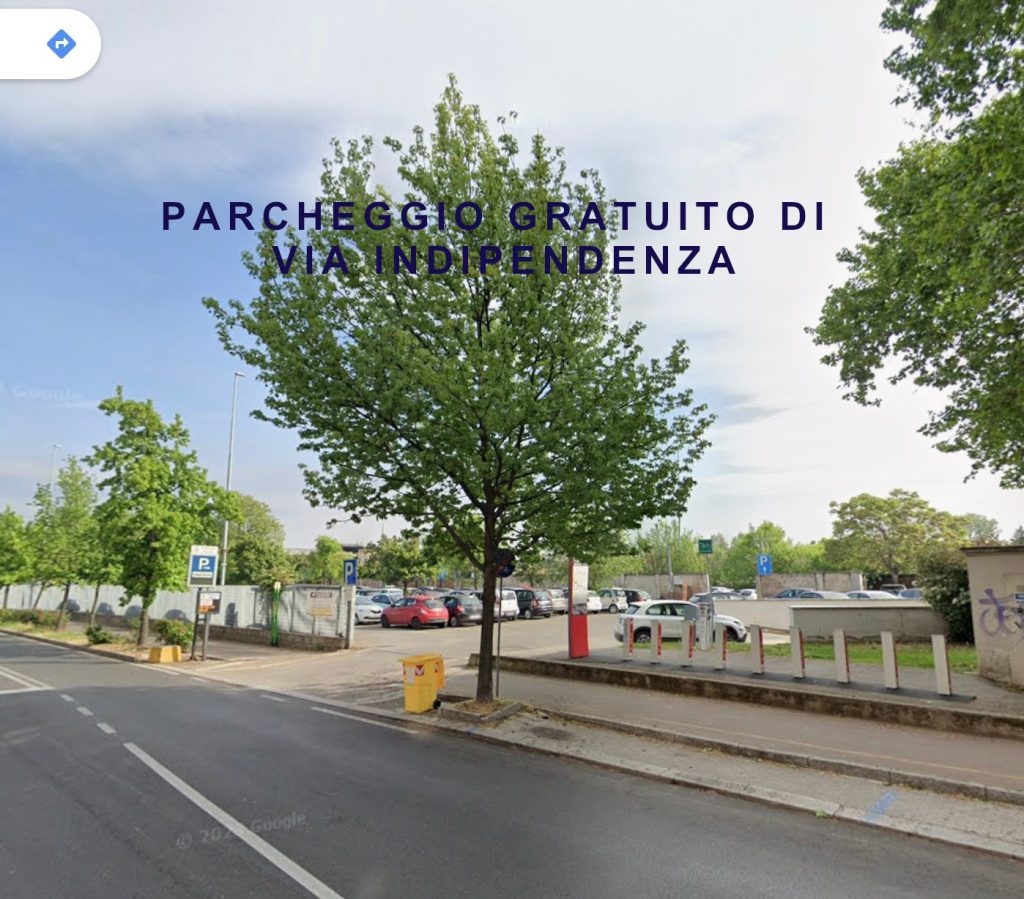 parcheggio gratuito via indipendenza Pavia -