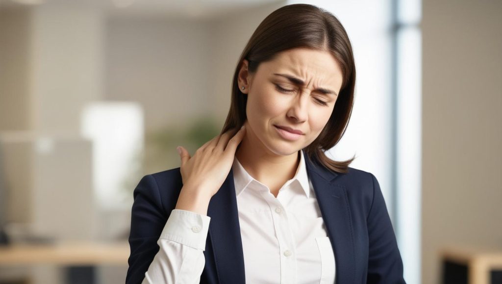 movimenti ripetitivi: Lavoratrice con leggero dolore alla spalla