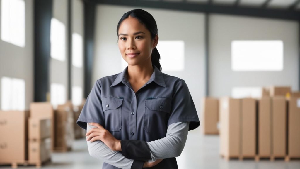 Movimenti ripetitivi: Lavoratrice in magazzino